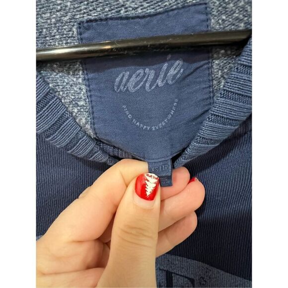 Aerie Down-To-Earth Crew Sweatshirt relaxed fit size XS - Picture 5 of 9